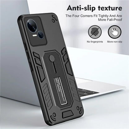 For Transsion Tecno Spark 10 5G Kickstand Case TPU+PC Dual Layer Phone Cover