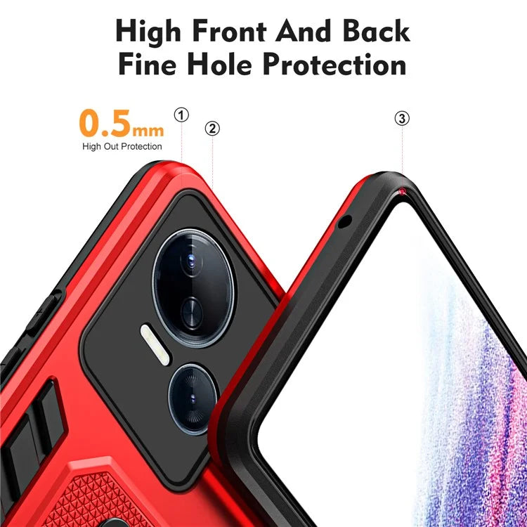 For Transsion Tecno Spark 10 5G Kickstand Case TPU+PC Dual Layer Phone Cover