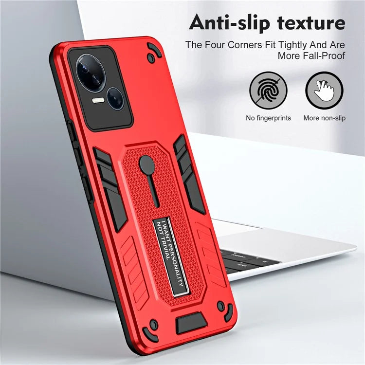 For Transsion Tecno Spark 10 5G Kickstand Case TPU+PC Dual Layer Phone Cover
