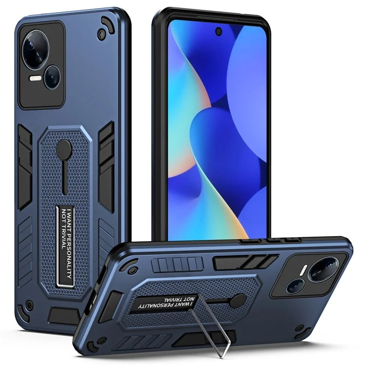 For Transsion Tecno Spark 10 5G Kickstand Case TPU+PC Dual Layer Phone Cover