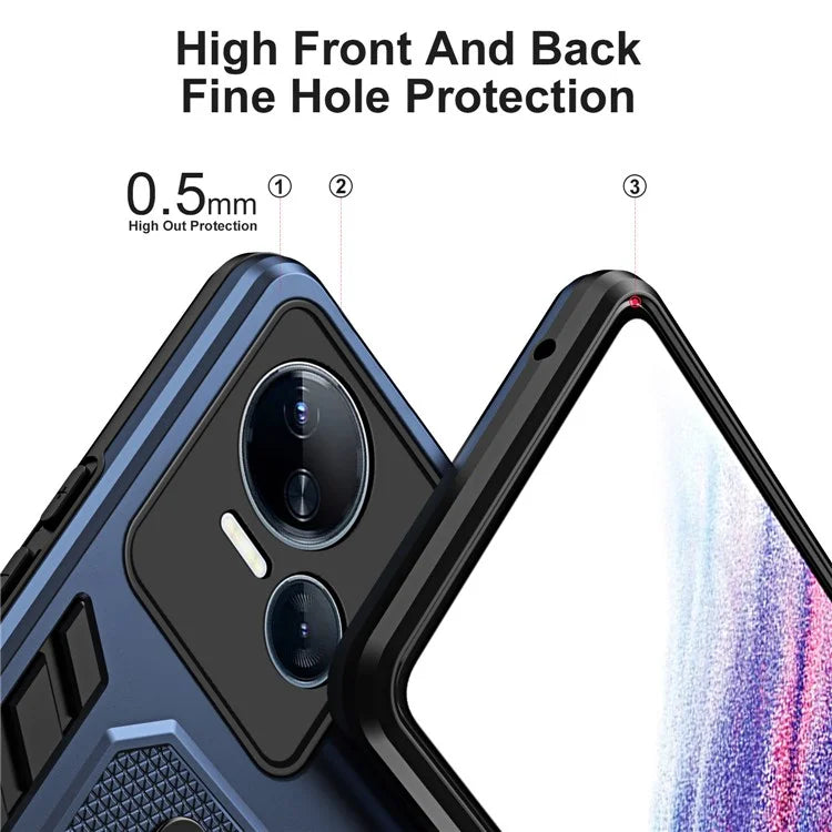 For Transsion Tecno Spark 10 5G Kickstand Case TPU+PC Dual Layer Phone Cover