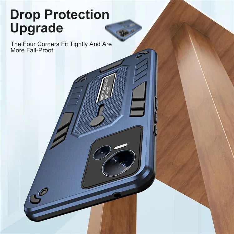 For Transsion Tecno Spark 10 5G Kickstand Case TPU+PC Dual Layer Phone Cover