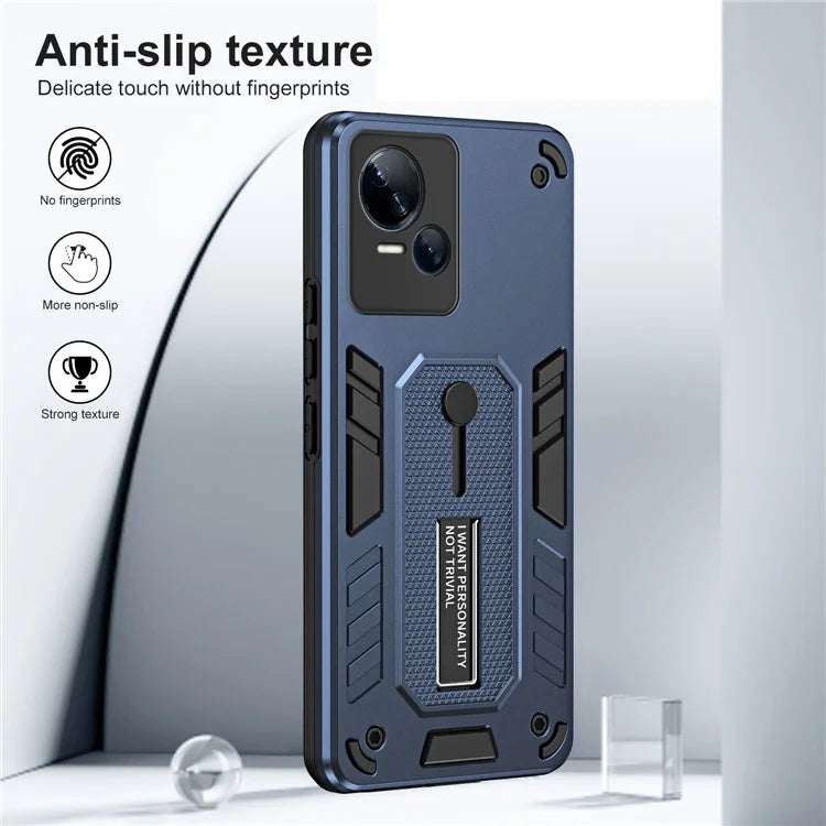 For Transsion Tecno Spark 10 5G Kickstand Case TPU+PC Dual Layer Phone Cover