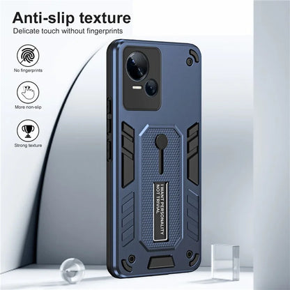 For Transsion Tecno Spark 10 5G Kickstand Case TPU+PC Dual Layer Phone Cover