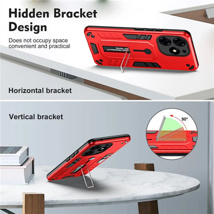For Transsion Tecno Spark 10 Pro Phone Case Hidden Metal Kickstand Protective Cover