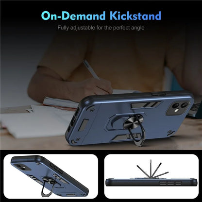 For Samsung Galaxy A05 4G Phone Case 360 Degree Rotation Ring Kickstand