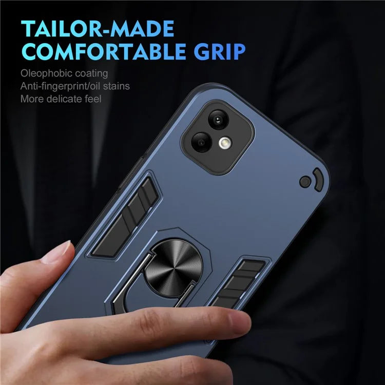 For Samsung Galaxy A05 4G Phone Case 360 Degree Rotation Ring Kickstand