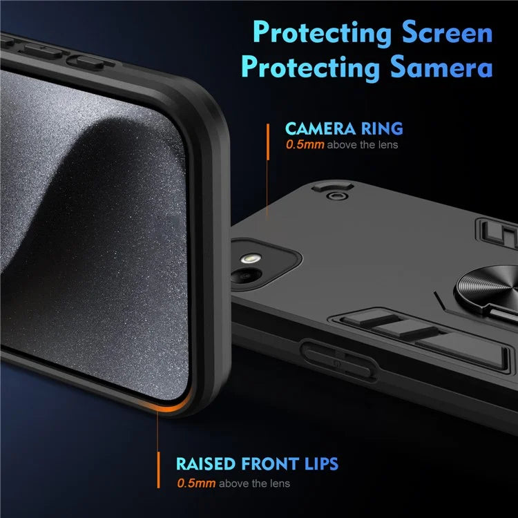 For Samsung Galaxy A05 4G Phone Case 360 Degree Rotation Ring Kickstand