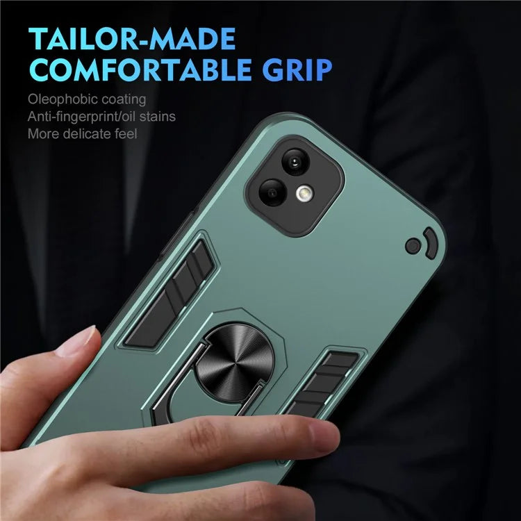 For Samsung Galaxy A05 4G Phone Case 360 Degree Rotation Ring Kickstand