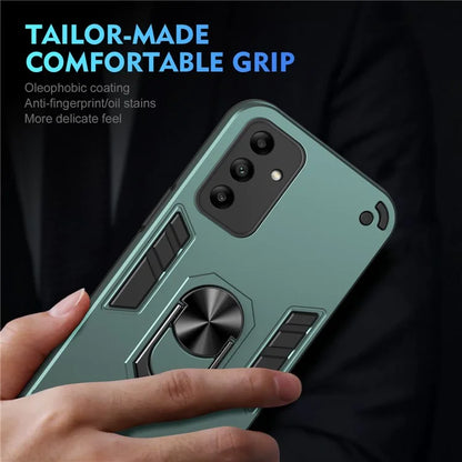 For Samsung Galaxy A05s 4G Phone Case PC+TPU Cover Rotary Kickstand
