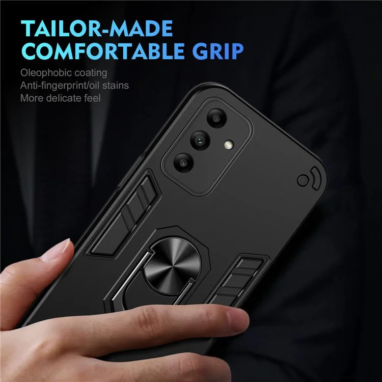 For Samsung Galaxy A05s 4G Phone Case PC+TPU Cover Rotary Kickstand