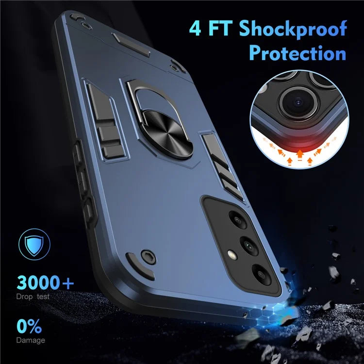 For Samsung Galaxy A05s 4G Phone Case PC+TPU Cover Rotary Kickstand