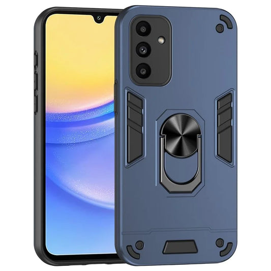 For Samsung Galaxy A15 5G Kickstand Case Slim-Fit PC+TPU Mobile Phone Cover Fits Magnetic Car Mount