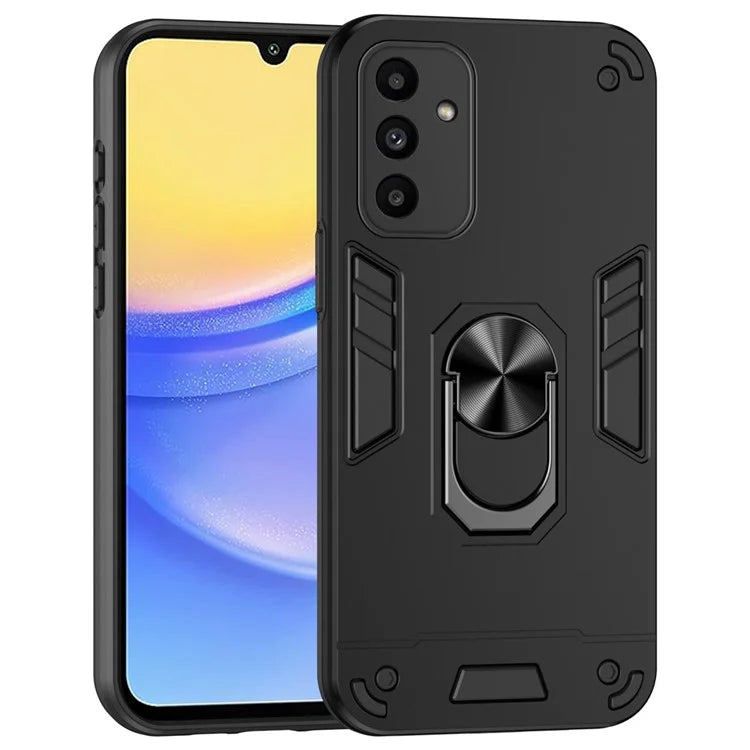 For Samsung Galaxy A15 5G Kickstand Case Slim-Fit PC+TPU Mobile Phone Cover Fits Magnetic Car Mount