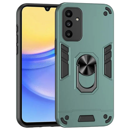 For Samsung Galaxy A15 5G Kickstand Case Slim-Fit PC+TPU Mobile Phone Cover Fits Magnetic Car Mount