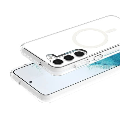 Magnetic Phone Case for Samsung Galaxy S24 Shell Hard PC Soft TPU Cover