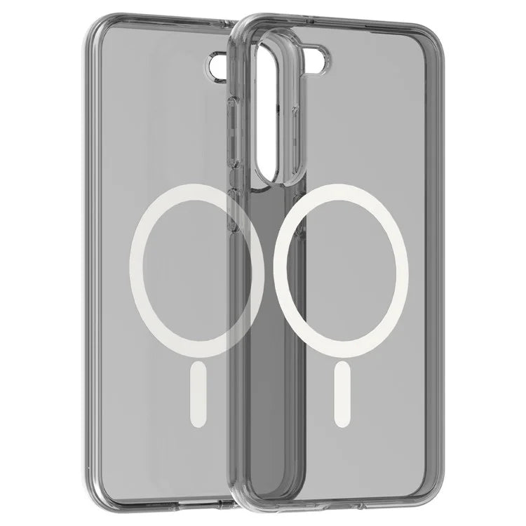 Magnetic Phone Case for Samsung Galaxy S24 Shell Hard PC Soft TPU Cover Black