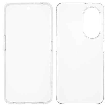 For Oppo A98 5G Clear Case TPU Frame+Acrylic Back+PET Screen Protector