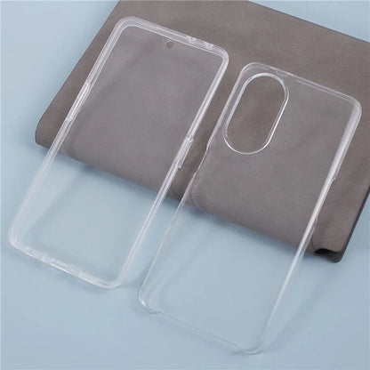 For Oppo A98 5G Clear Case TPU Frame+Acrylic Back+PET Screen Protector