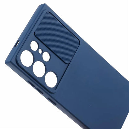 TMT Series for Samsung Galaxy S21 Ultra 5G TPU Case Anti-drop Phone Cover with Slide Lens Lid