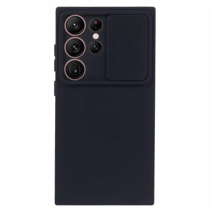 TMT Series for Samsung Galaxy S21 Ultra 5G TPU Case Anti-drop Phone Cover with Slide Lens Lid