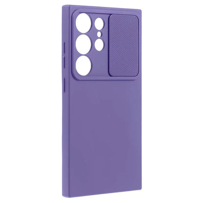 TMT Series for Samsung Galaxy S21 Ultra 5G TPU Case Anti-drop Phone Cover with Slide Lens Lid