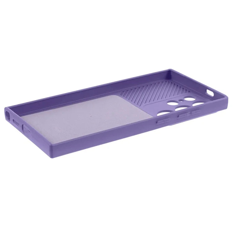 TMT Series for Samsung Galaxy S21 Ultra 5G TPU Case Anti-drop Phone Cover with Slide Lens Lid