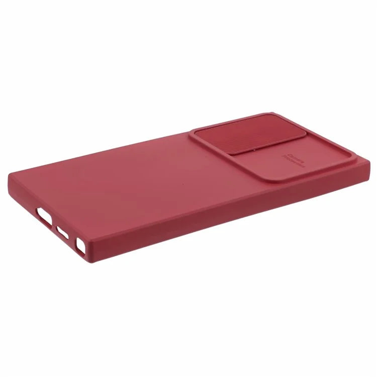 TMT Series for Samsung Galaxy S21 Ultra 5G TPU Case Anti-drop Phone Cover with Slide Lens Lid
