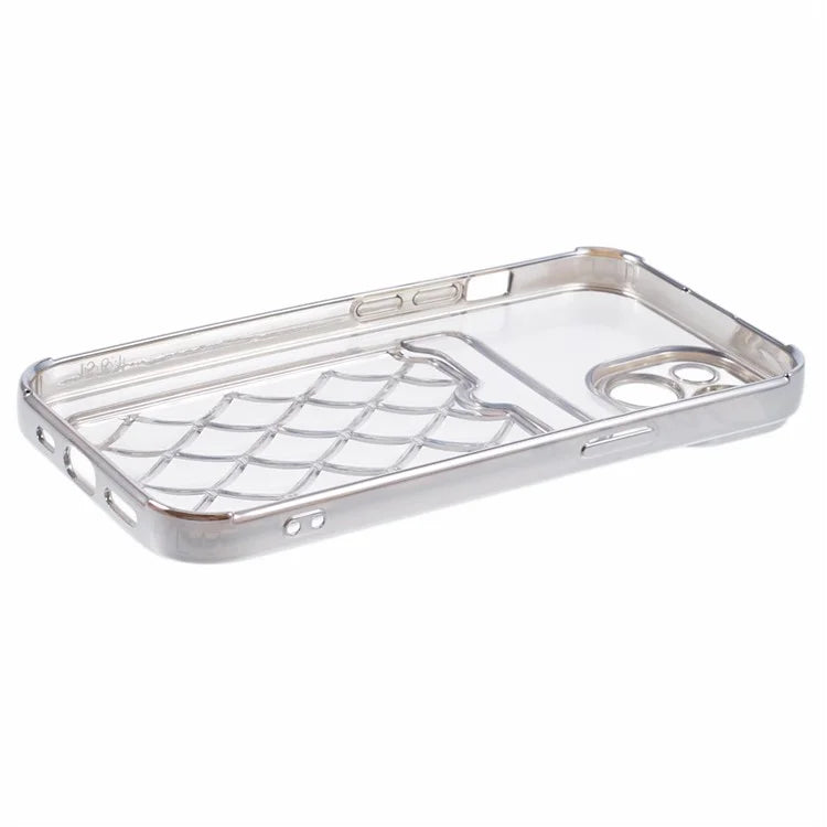 JJ Series For iPhone 13 6.1 inch TPU Case Electroplated Anti-scratch Card Slot Protective Cover