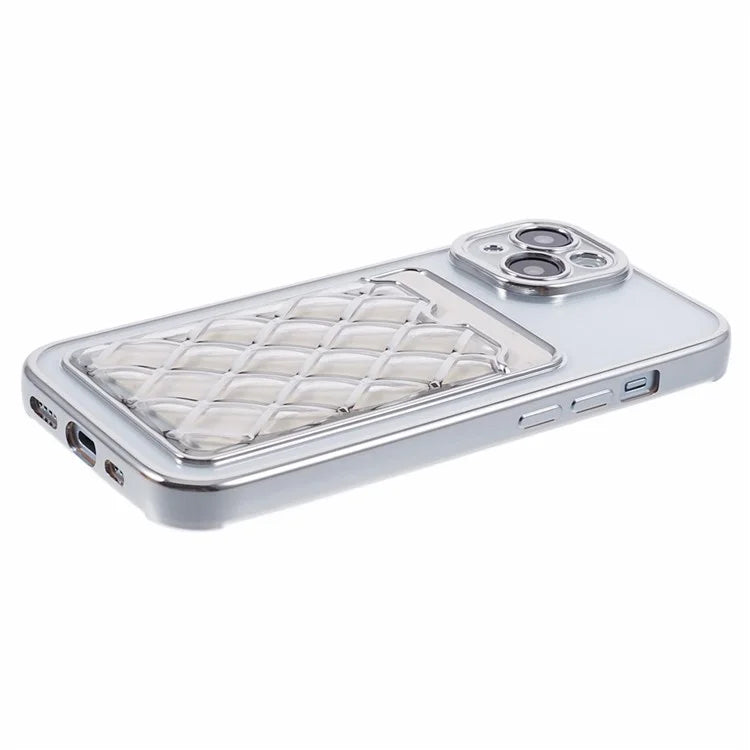 JJ Series For iPhone 13 6.1 inch TPU Case Electroplated Anti-scratch Card Slot Protective Cover