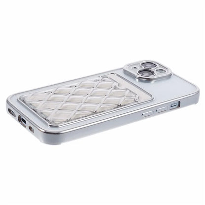 JJ Series For iPhone 13 6.1 inch TPU Case Electroplated Anti-scratch Card Slot Protective Cover