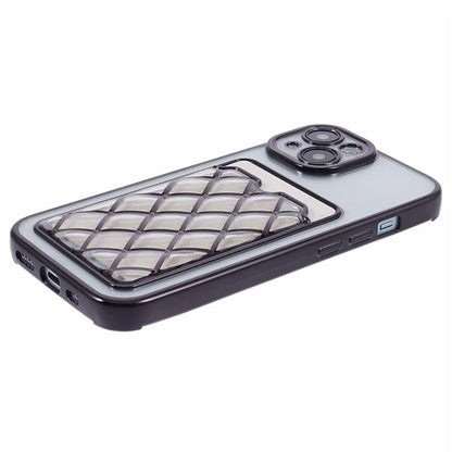 JJ Series For iPhone 13 6.1 inch TPU Case Electroplated Anti-scratch Card Slot Protective Cover