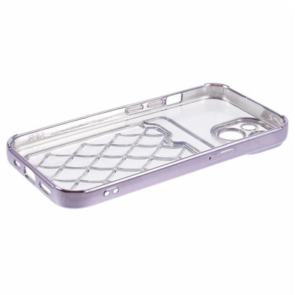 JJ Series For iPhone 13 6.1 inch TPU Case Electroplated Anti-scratch Card Slot Protective Cover