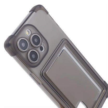 HRX Series for iPhone 14 Pro Card Holder TPU Back Case Phone Cover