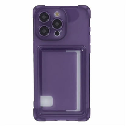 HRX Series for iPhone 14 Pro Card Holder TPU Back Case Phone Cover