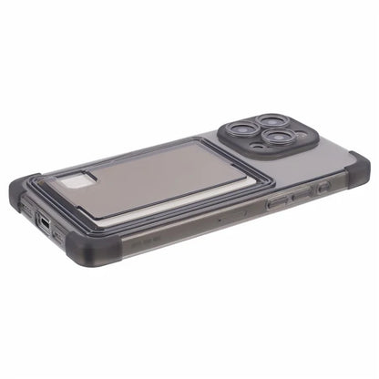 HRX Series TPU Case for iPhone 15 Pro Max Card Holder Drop-proof Phone Cover
