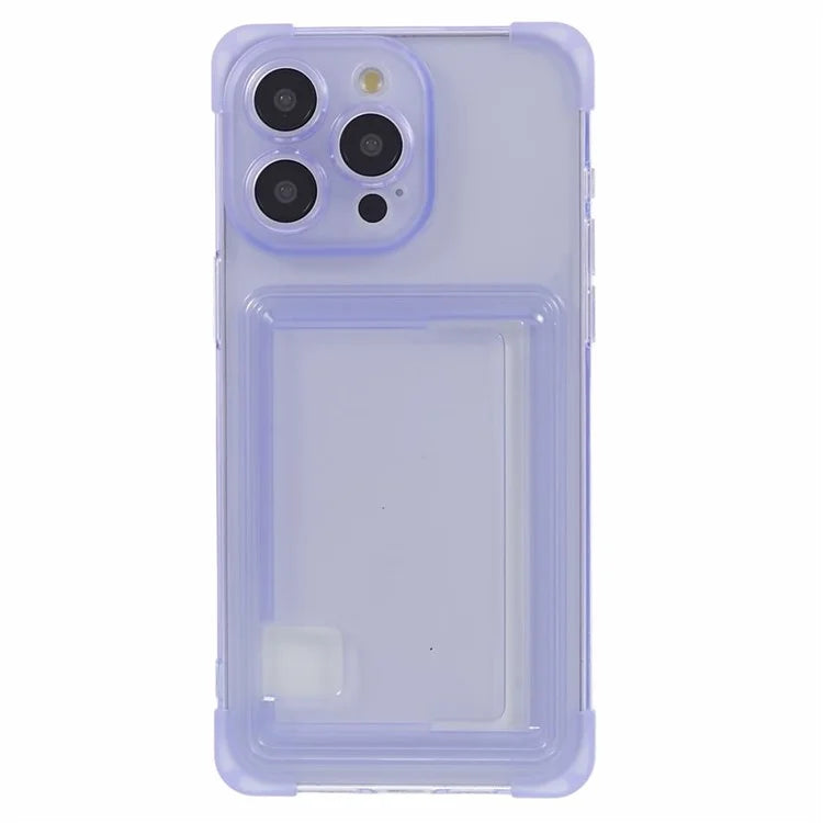 HRX Series TPU Case for iPhone 15 Pro Max Card Holder Drop-proof Phone Cover