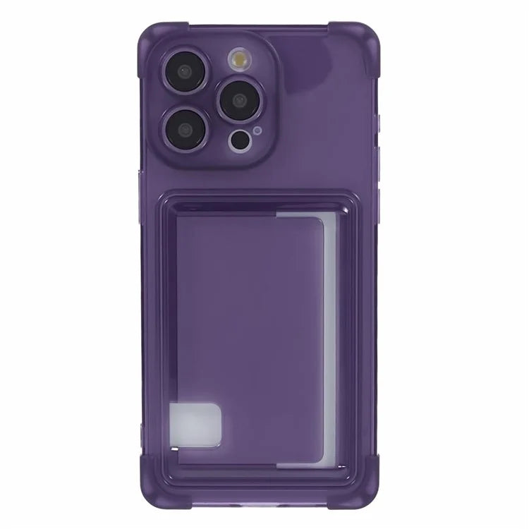 HRX Series for iPhone 15 Pro TPU Case Phone Cover with Card Holder