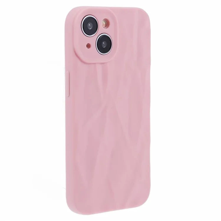 HRX Series For iPhone 13 6.1 inch Case  3D Pleats Wrinkle Drop-proof TPU Protective Shell