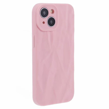 HRX Series For iPhone 13 6.1 inch Case  3D Pleats Wrinkle Drop-proof TPU Protective Shell