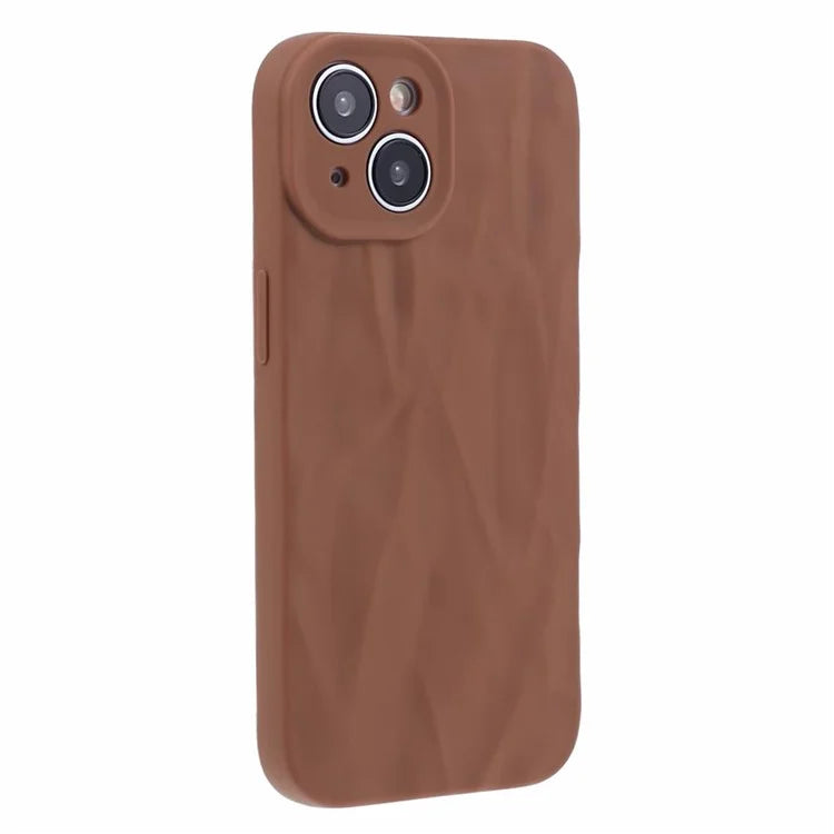 HRX Series For iPhone 13 6.1 inch Case  3D Pleats Wrinkle Drop-proof TPU Protective Shell