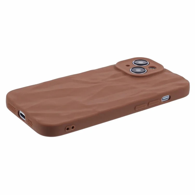 HRX Series For iPhone 13 6.1 inch Case  3D Pleats Wrinkle Drop-proof TPU Protective Shell