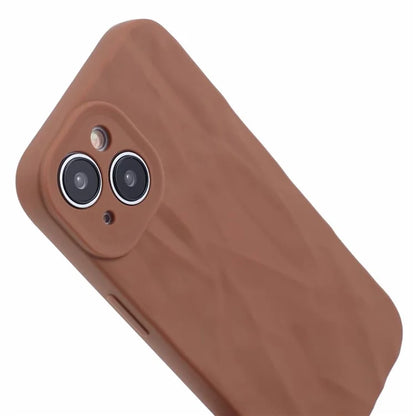 HRX Series For iPhone 13 6.1 inch Case  3D Pleats Wrinkle Drop-proof TPU Protective Shell