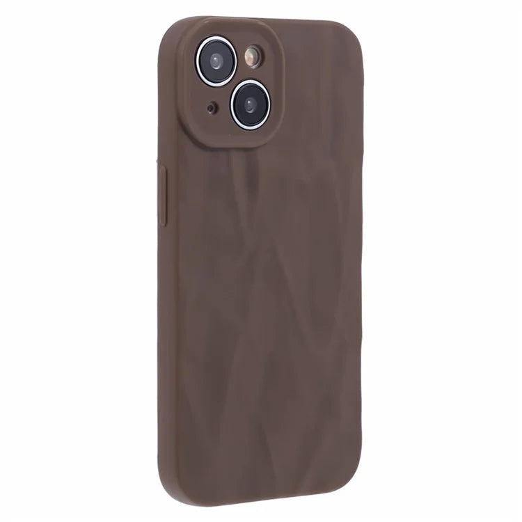 HRX Series For iPhone 13 6.1 inch Case  3D Pleats Wrinkle Drop-proof TPU Protective Shell