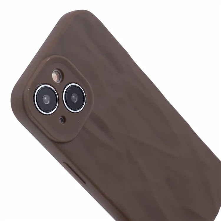 HRX Series For iPhone 13 6.1 inch Case  3D Pleats Wrinkle Drop-proof TPU Protective Shell