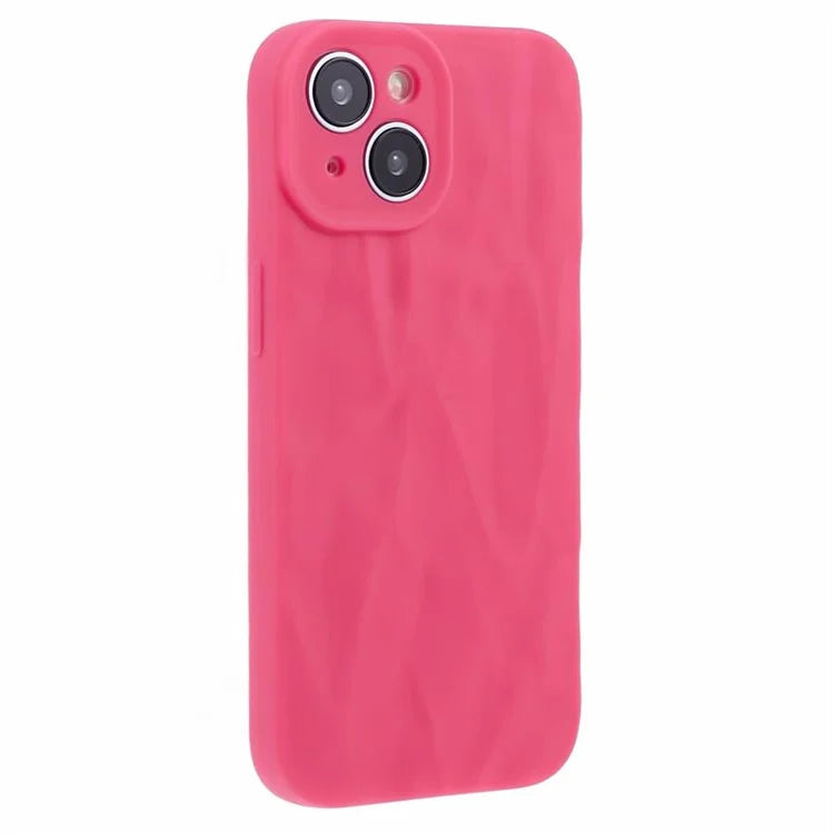 HRX Series For iPhone 13 6.1 inch Case  3D Pleats Wrinkle Drop-proof TPU Protective Shell