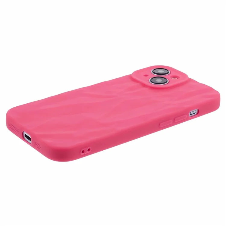 HRX Series For iPhone 13 6.1 inch Case  3D Pleats Wrinkle Drop-proof TPU Protective Shell