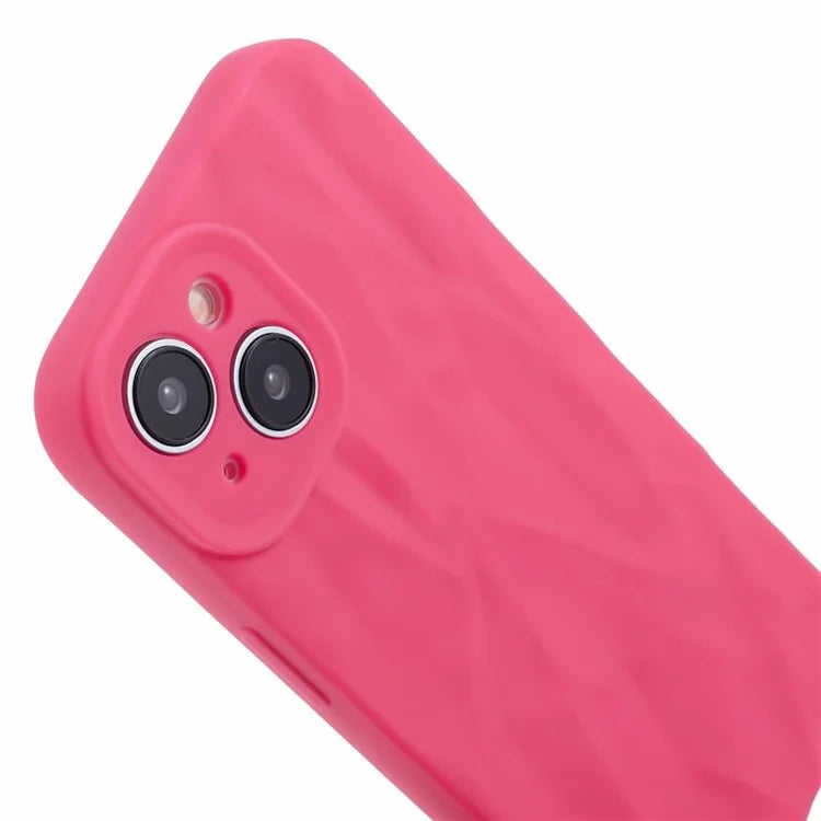 HRX Series For iPhone 13 6.1 inch Case  3D Pleats Wrinkle Drop-proof TPU Protective Shell