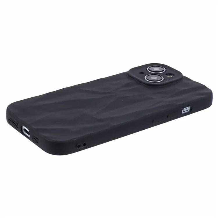 HRX Series For iPhone 13 6.1 inch Case  3D Pleats Wrinkle Drop-proof TPU Protective Shell