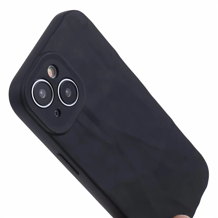 HRX Series For iPhone 13 6.1 inch Case  3D Pleats Wrinkle Drop-proof TPU Protective Shell
